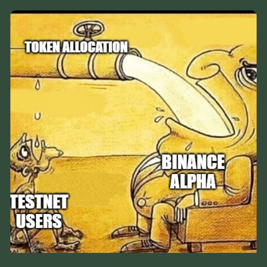 bashir_danmari's tweet photo. Testnet users contribute early, test deeply, and build the foundation yet get ignored when rewards drop. Meanwhile, Alpha testers who show up late often earn more.
It's time to recognize real contributors.Web3 should be fair. #StopBinanceAlpha #StopBybitAlpha
#Web3ForEveryone https://t.co/SYOdPMTq7E