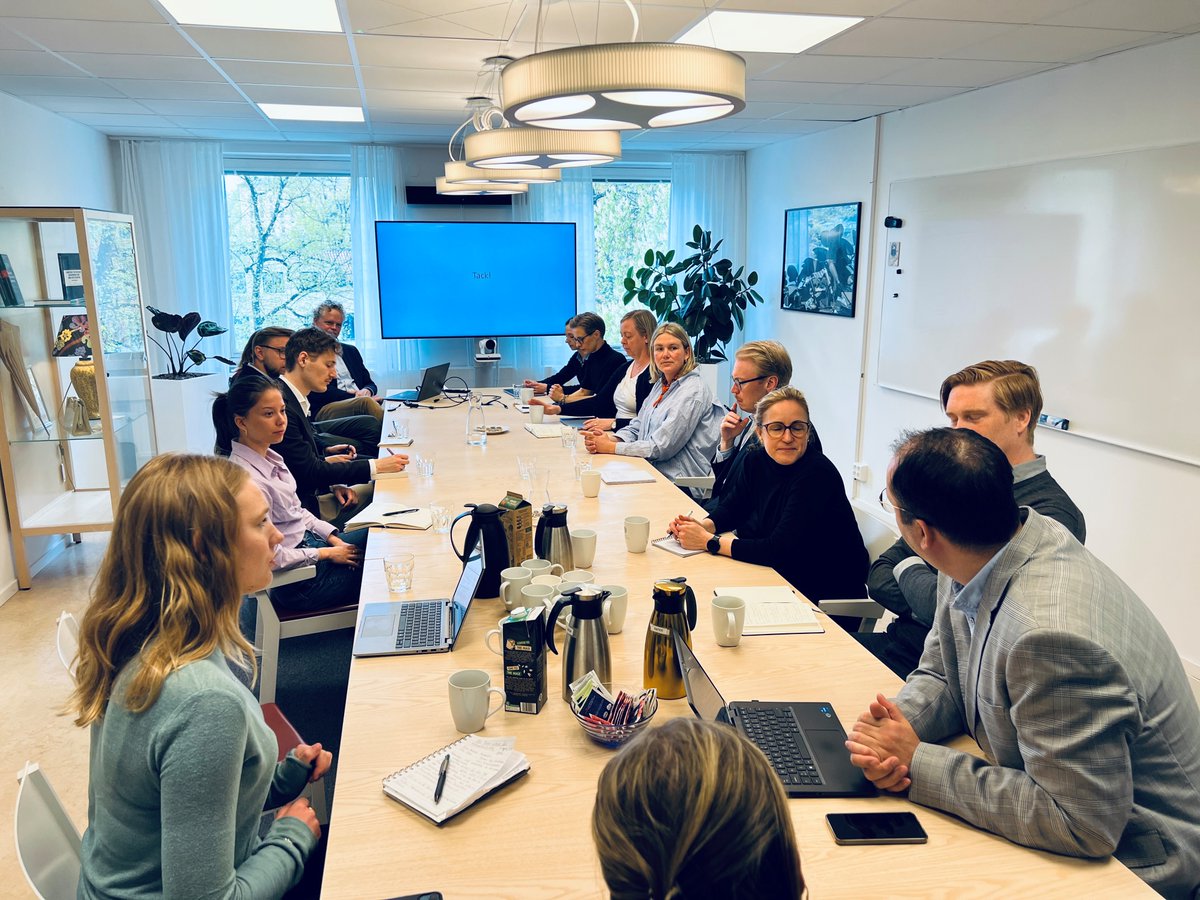 Alva Myrdal Centre (@alvamyrdalcntr) on Twitter photo Yesterday we had the pleasure of welcoming <a href="/FolkochForsvar/">Folk och Försvar</a>, which is a key player in the Swedish security and defence policy space. We had a productive discussion on future avenues of co-operation, especially in regards to our mutual goal of providing education support. Yesterday we had the pleasure of welcoming <a href="/FolkochForsvar/">Folk och Försvar</a>, which is a key player in the Swedish security and defence policy space. We had a productive discussion on future avenues of co-operation, especially in regards to our mutual goal of providing education support.