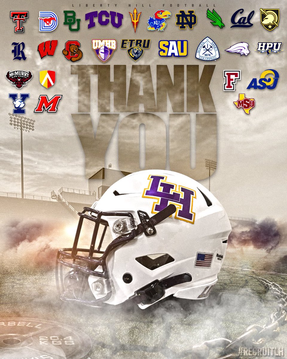 BIG thank you to all of the schools who have come out to recruit our boys this spring! We are continuing to develop the strongest, toughest, most disciplined football players in Texas #RecruitLH 🤟