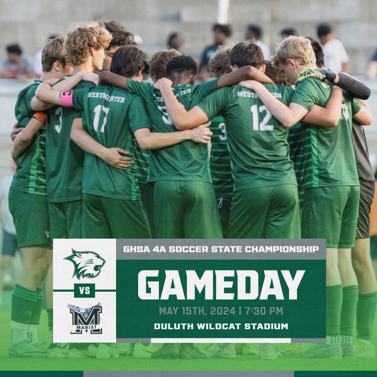 WCAT (@westminsterwcat) on Twitter photo Westminster Boys Soccer takes on Marist tonight in the State Championship at 7:30! #GoCats <a href="/ps_nation_/">Prep Sports Nation</a> <a href="/SoccerDownHere/">Soccer Down Here</a> <a href="/scoreatlanta/">SCORE Atlanta</a> <a href="/OfficialGHSA/">GHSA</a> <a href="/GA_HS_Soccer/">Georgia HS Soccer</a> Westminster Boys Soccer takes on Marist tonight in the State Championship at 7:30! #GoCats <a href="/ps_nation_/">Prep Sports Nation</a> <a href="/SoccerDownHere/">Soccer Down Here</a> <a href="/scoreatlanta/">SCORE Atlanta</a> <a href="/OfficialGHSA/">GHSA</a> <a href="/GA_HS_Soccer/">Georgia HS Soccer</a>