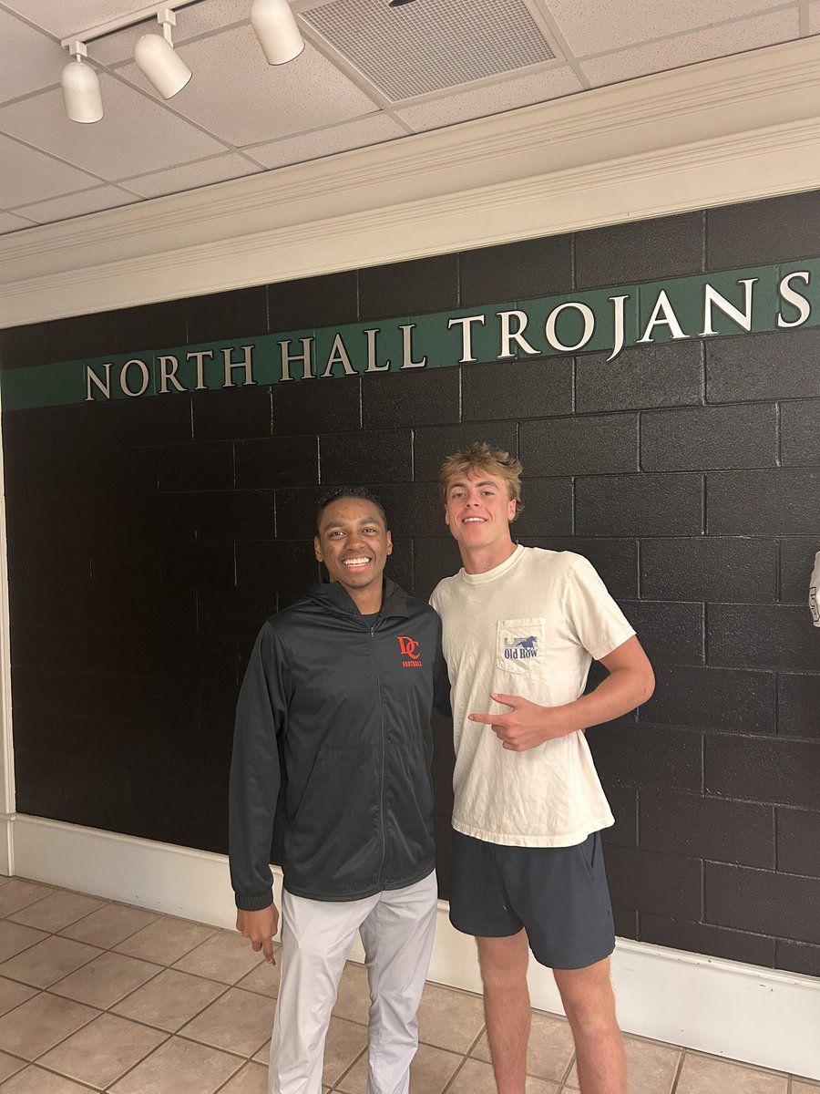 Walker Davis (@walker_davis18) on Twitter photo Wanted to thank <a href="/DSGBCoachCam/">Coach Cam Gibson</a> for making the trip out. Excited to keep building this relationship with <a href="/DavidsonFB/">Davidson Football</a> !
<a href="/coachmintier/">Gary T. Mintier</a> <a href="/SeanPender23325/">Sean Pender</a> <a href="/tfbaxter1985/">Tyson Baxter</a> <a href="/Coach_Hendrix/">Coach Hendrix</a> <a href="/nthfootball/">North Hall Football</a> <a href="/NwGaFootball/">NwGa Football</a> <a href="/NEGARecruits/">Northeast Georgia Recruits</a> <a href="/RecruitGeorgia/">Recruit Georgia</a> Wanted to thank <a href="/DSGBCoachCam/">Coach Cam Gibson</a> for making the trip out. Excited to keep building this relationship with <a href="/DavidsonFB/">Davidson Football</a> !
<a href="/coachmintier/">Gary T. Mintier</a> <a href="/SeanPender23325/">Sean Pender</a> <a href="/tfbaxter1985/">Tyson Baxter</a> <a href="/Coach_Hendrix/">Coach Hendrix</a> <a href="/nthfootball/">North Hall Football</a> <a href="/NwGaFootball/">NwGa Football</a> <a href="/NEGARecruits/">Northeast Georgia Recruits</a> <a href="/RecruitGeorgia/">Recruit Georgia</a>