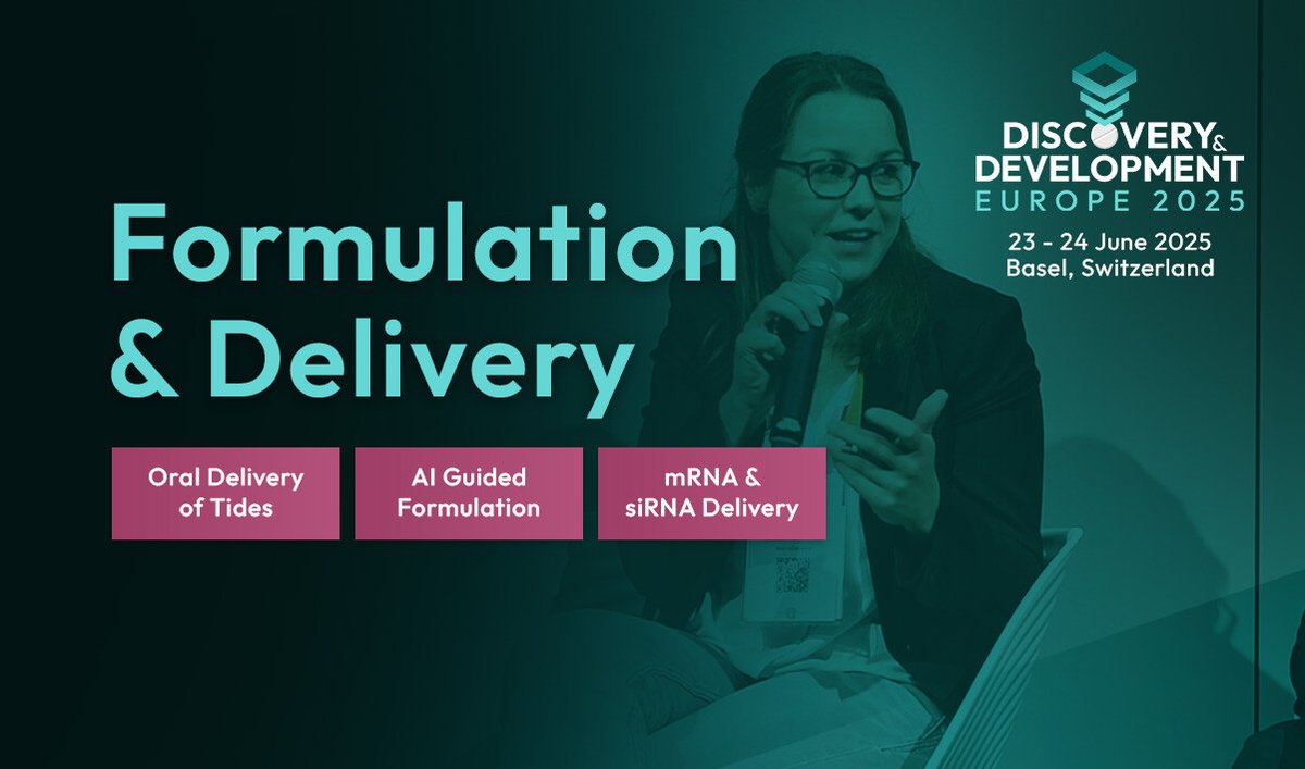 OGConferences's tweet image. 🚀 Innovations in #DrugFormulation & #DrugDelivery! Join us for insights into:
🔹#RNA design & beyond-liver delivery
🔹#SmallMolecule drug delivery
🔹#LargeMolecule formulation
🔗 Register now: hubs.la/Q03lmXXQ0
#biologics #nanoparticle #biotech #pharma