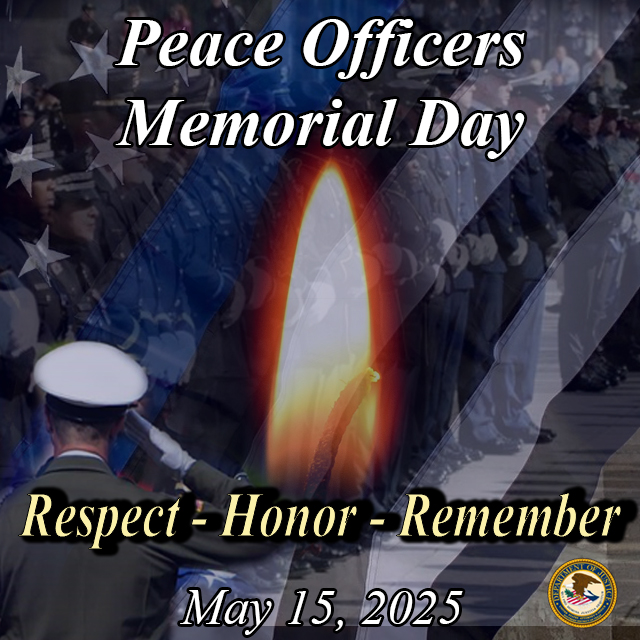 Today, we remember &amp; honor law enforcement officers who gave their lives in the line of duty. We're forever grateful for their unwavering commitment to serve/protect both the safety of our communities &amp; our freedoms. Your courage will never be forgotten. #PeaceOfficersMemorialDay