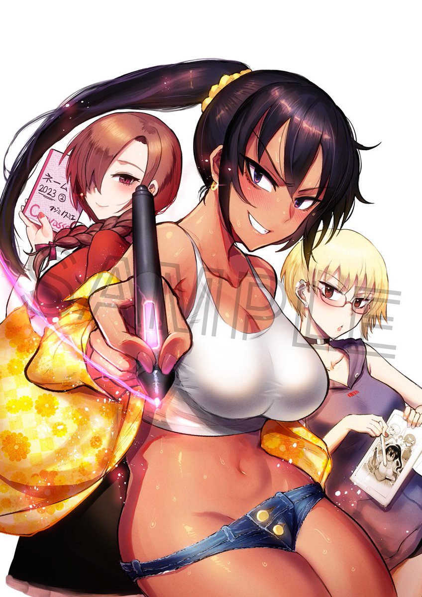 コミティア152の新刊は、アワーズGH連載作品『修羅場でイキてるポルノ屋さん』のカラーイラストまとめ本です!
雑誌掲載のカラーイラストや単行本表紙の素材、設定画やSNS投稿イラストなど、ほぼ全て網羅しています!
通販はメロンブックス🍈専売です。↓
https://t.co/wcptgIru9L 