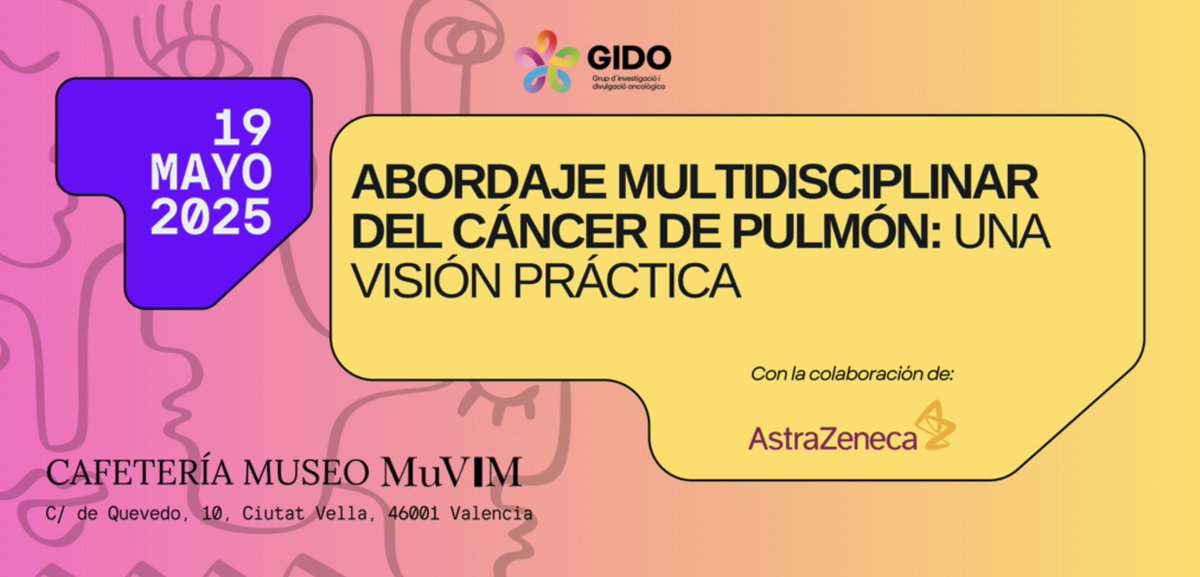 El proximo lunes celebramos ABORDAJE MULTIDISCIPLINAR DEL CÁNCER DE PULMÓN: Una visión práctica.

¿Todavía no te has apuntado?

gido.es/abordaje-multi…