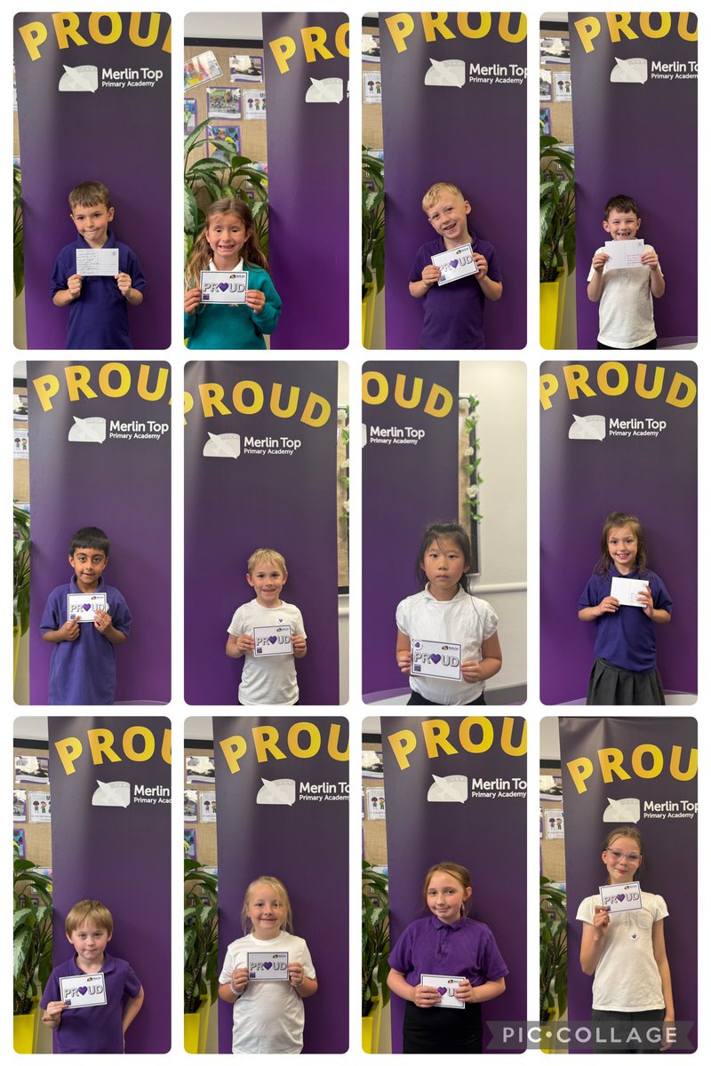 Well done to the children who got PROUD today!! Some amazing work happening across school ⭐️⭐️