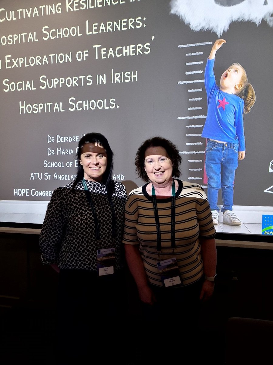 Another great day at HOPE conference <a href="/HOPEteacherEU/">HOPE</a> foregrounding student voice and experience. Colleague <a href="/DrDeirdreHarvey/">Deirdre Harvey 💚💛</a> presented our research on supporting learner resilience in hospital schools