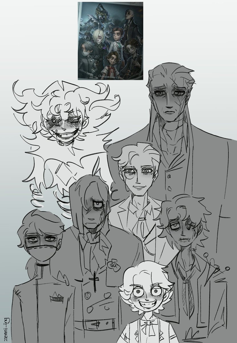 #IdentityV 
I need to work on my contest art but this was too funny not to draw😭