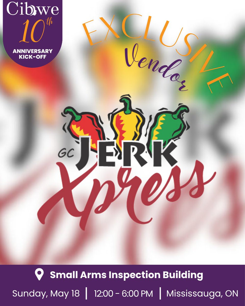 CIBWE (@cibwecanada) on Twitter photo Get a taste of the Caribbean from <a href="/gcjerkxpress/">gcjerkxpress</a> this weekend at our kick off celebration! 🏝️
🎟️Admission is free - get your tickets at cibwe.ca! Get a taste of the Caribbean from <a href="/gcjerkxpress/">gcjerkxpress</a> this weekend at our kick off celebration! 🏝️
🎟️Admission is free - get your tickets at cibwe.ca!
