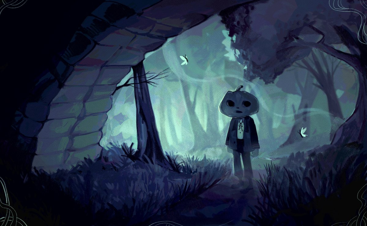 toniclock's tweet image. girl with the pumpkin mask (an unintentional series)