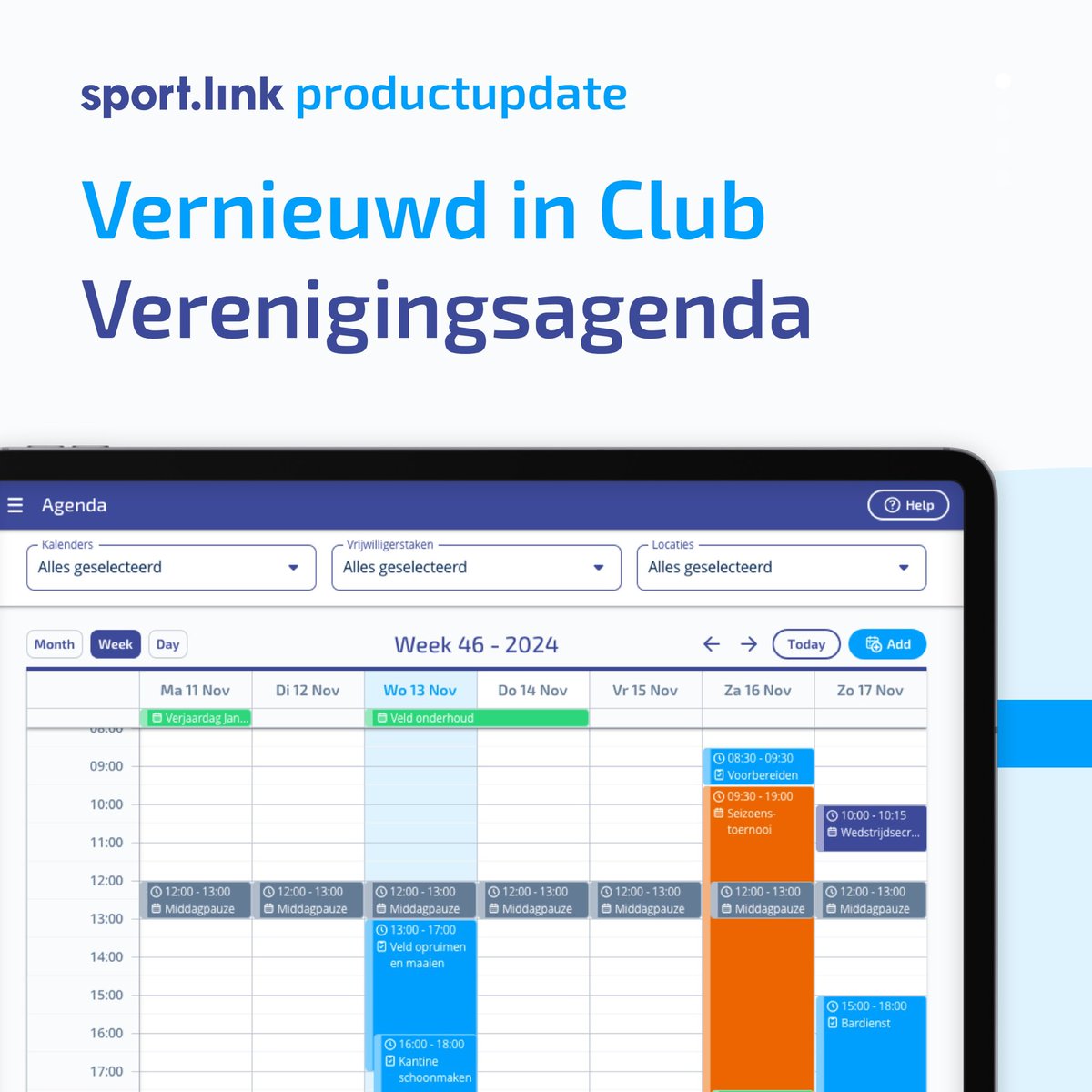 Het is even geleden, maar we hebben weer een nieuwe productupdate! 🚀 Bekijk ons nieuwsartikel op de website.
sportlink.nl/verenigingskal…
 #update #nieuwinclub #sportlink