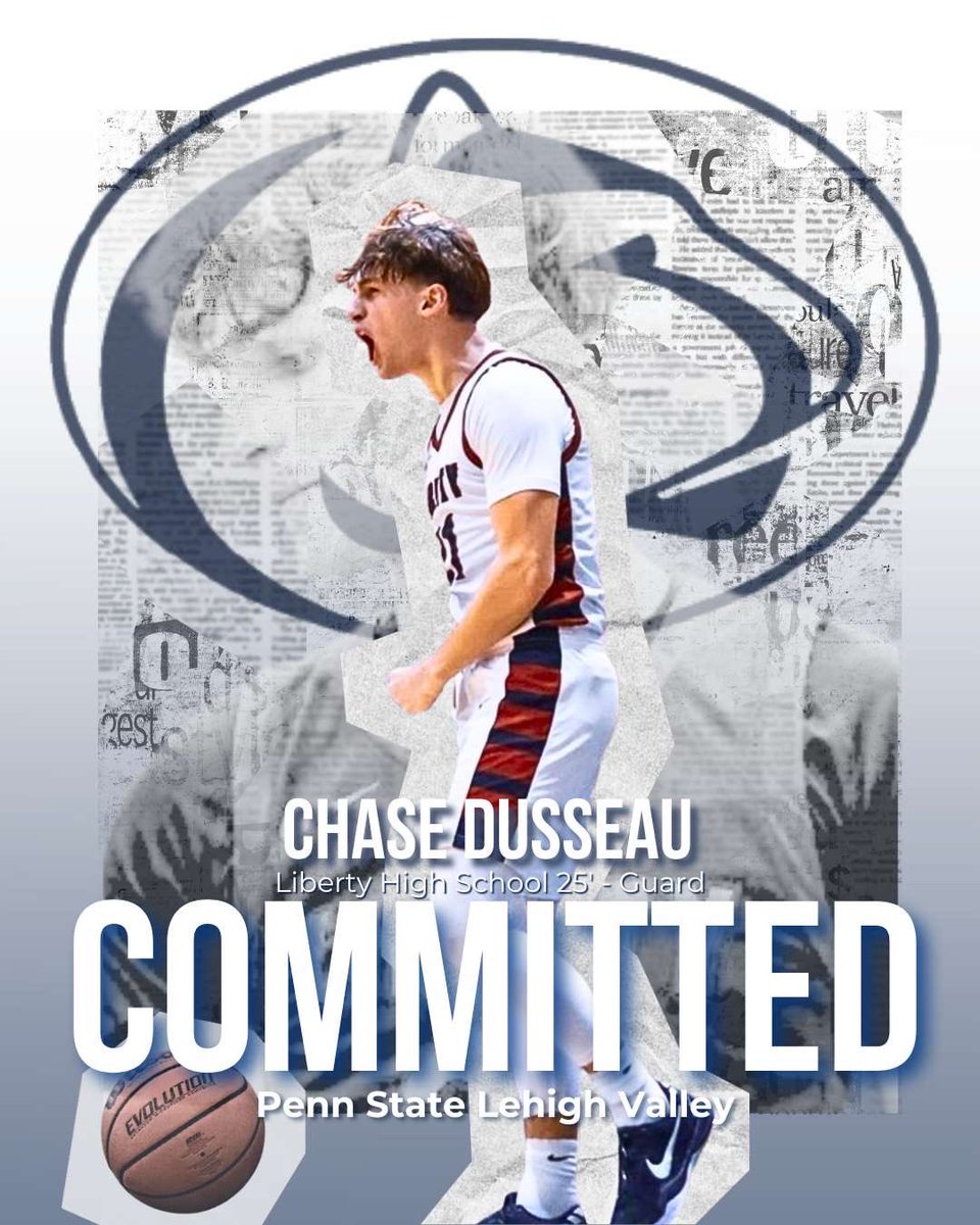 Dan Di Edwardo (@dandiedwardo1) on Twitter photo Congratulations 👏 Chase Dusseau
On your decision attend Penn State Lehigh Valley to further your Scholastic 🎓 and Athletic 🏀 Careers
And play for the <a href="/PennStateLVAthl/">PennStateLVAthletics</a>
Basketball Team A solid defender and offensive threat was a key contributor to the <a href="/LHSCanesBBall/">Liberty Hurricanes Boys Basketball</a> Congratulations 👏 Chase Dusseau
On your decision attend Penn State Lehigh Valley to further your Scholastic 🎓 and Athletic 🏀 Careers
And play for the <a href="/PennStateLVAthl/">PennStateLVAthletics</a>
Basketball Team A solid defender and offensive threat was a key contributor to the <a href="/LHSCanesBBall/">Liberty Hurricanes Boys Basketball</a>