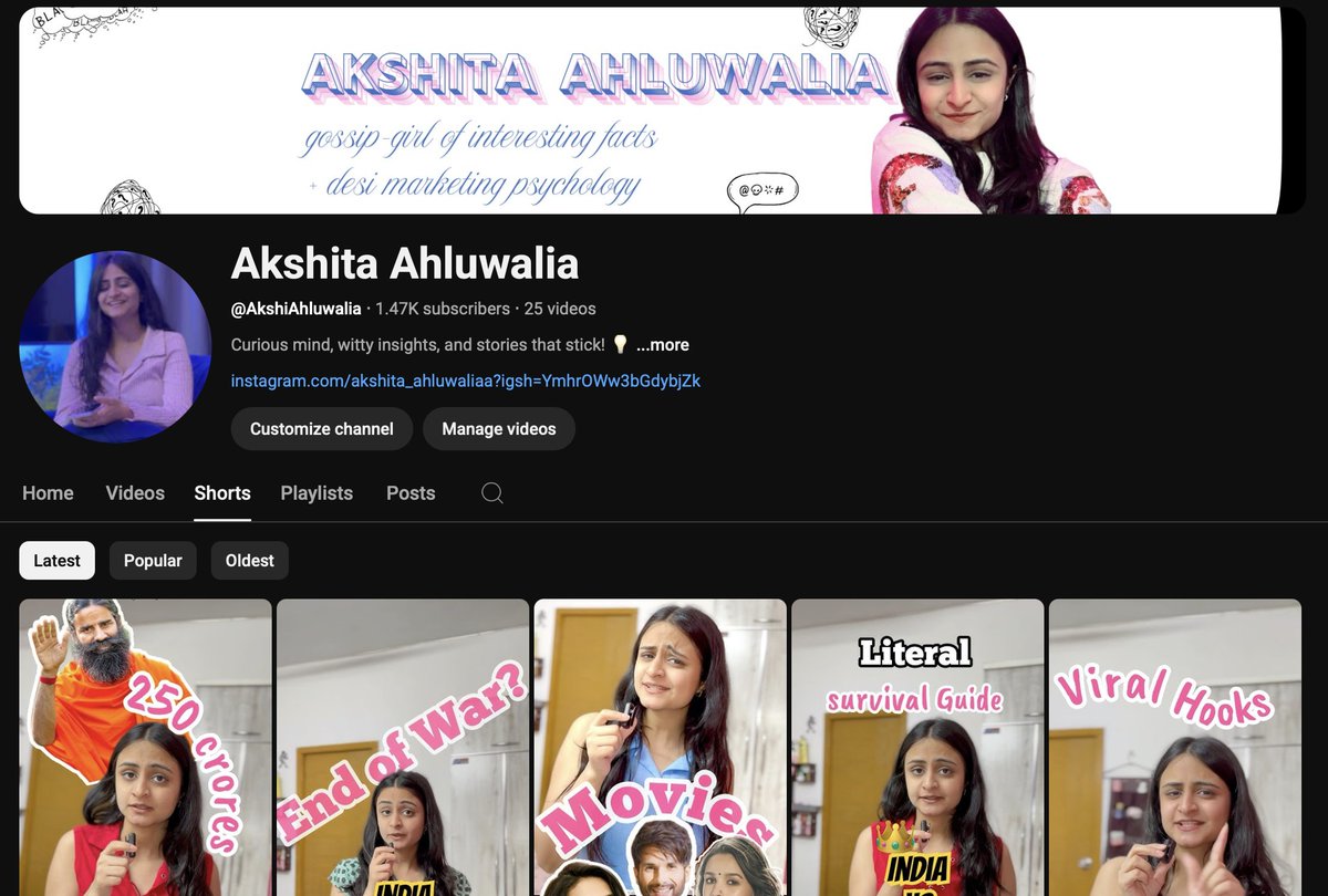 Started a YouTube channel!

It's just me, a camera, and some wild marketing stories + facts you didn’t know you needed. 👀

Bold step? Maybe.
Out of comfort zone? 100%.
But you know what? I’m loving it so far. 📹

Would love your thoughts if you check it out! 🔗👇