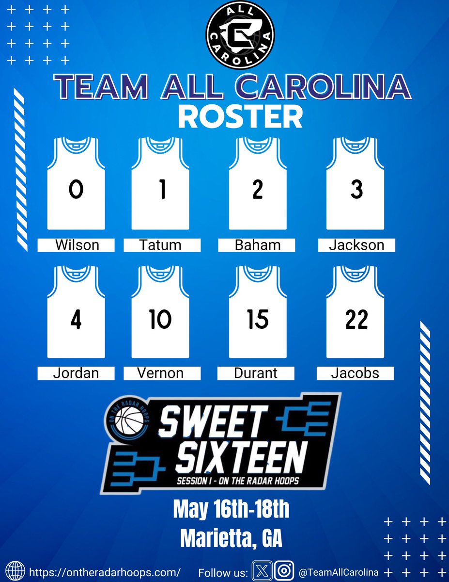 16U Schedule this weekend for <a href="/OntheRadarHoops/">Shun Williams</a> Sweet 16 Live period in Marietta, GA.