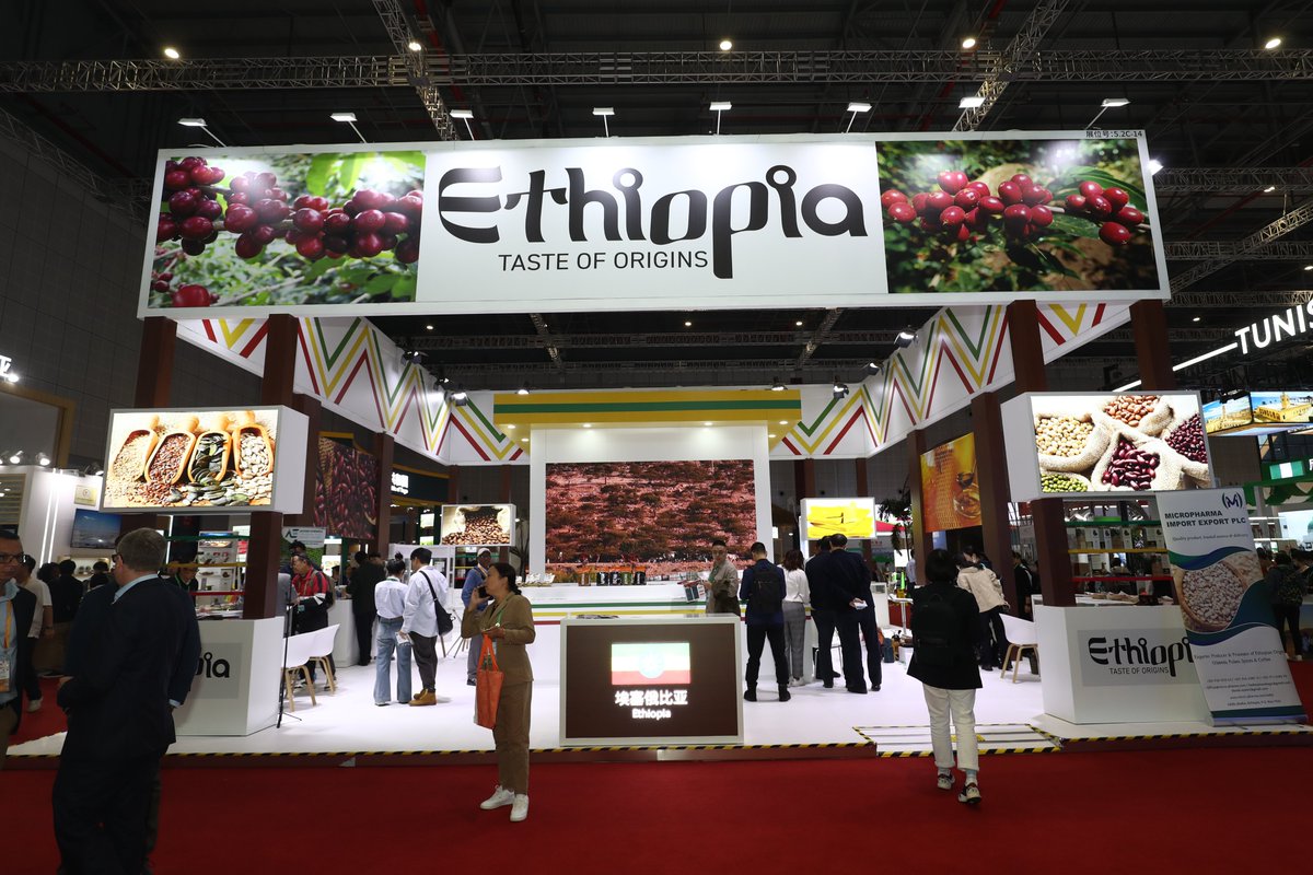 Ethiopia has been participating in the CIIE for seven consecutive years, effectively bringing its specialty products, including Yirgacheffe coffee☕, kidney beans🫘 , and sesame🥄 , to millions of Chinese households via the expo platform. This year marks the 55th anniversary of