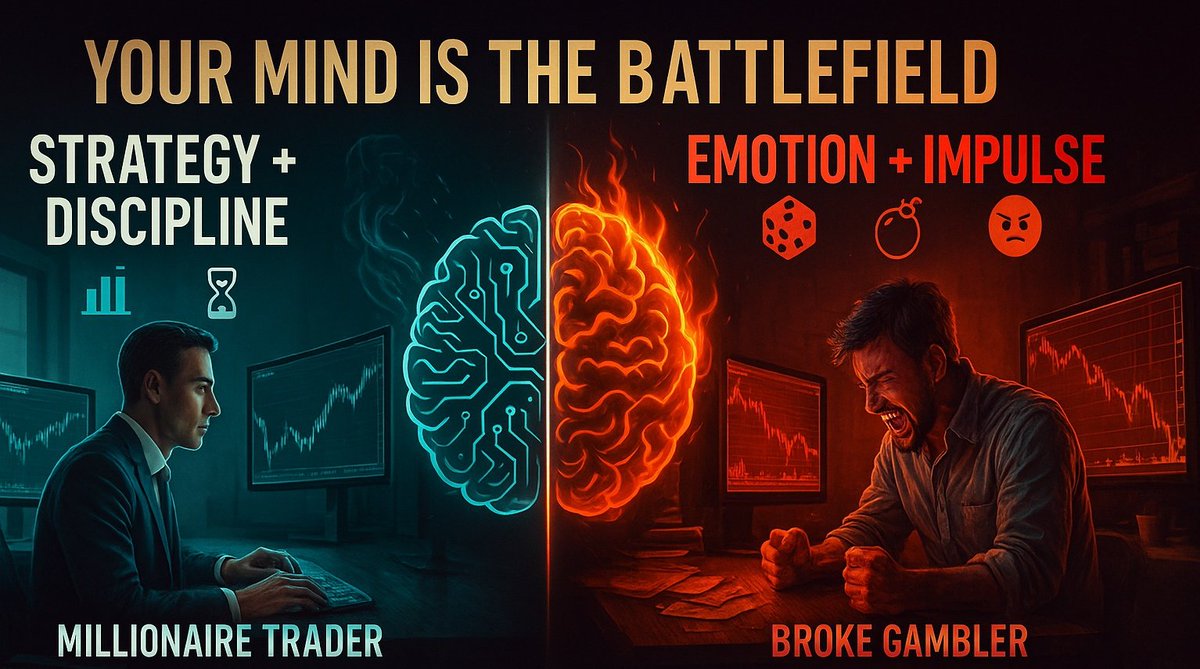 PipsLab_'s tweet image. The difference between a millionaire trader and a broke gambler isn’t just strategy—it’s psychology.

Your mind is the battlefield.

How then do you &quot;Chart Your Mind Towards Success&quot;?

Here’s how to win the war: