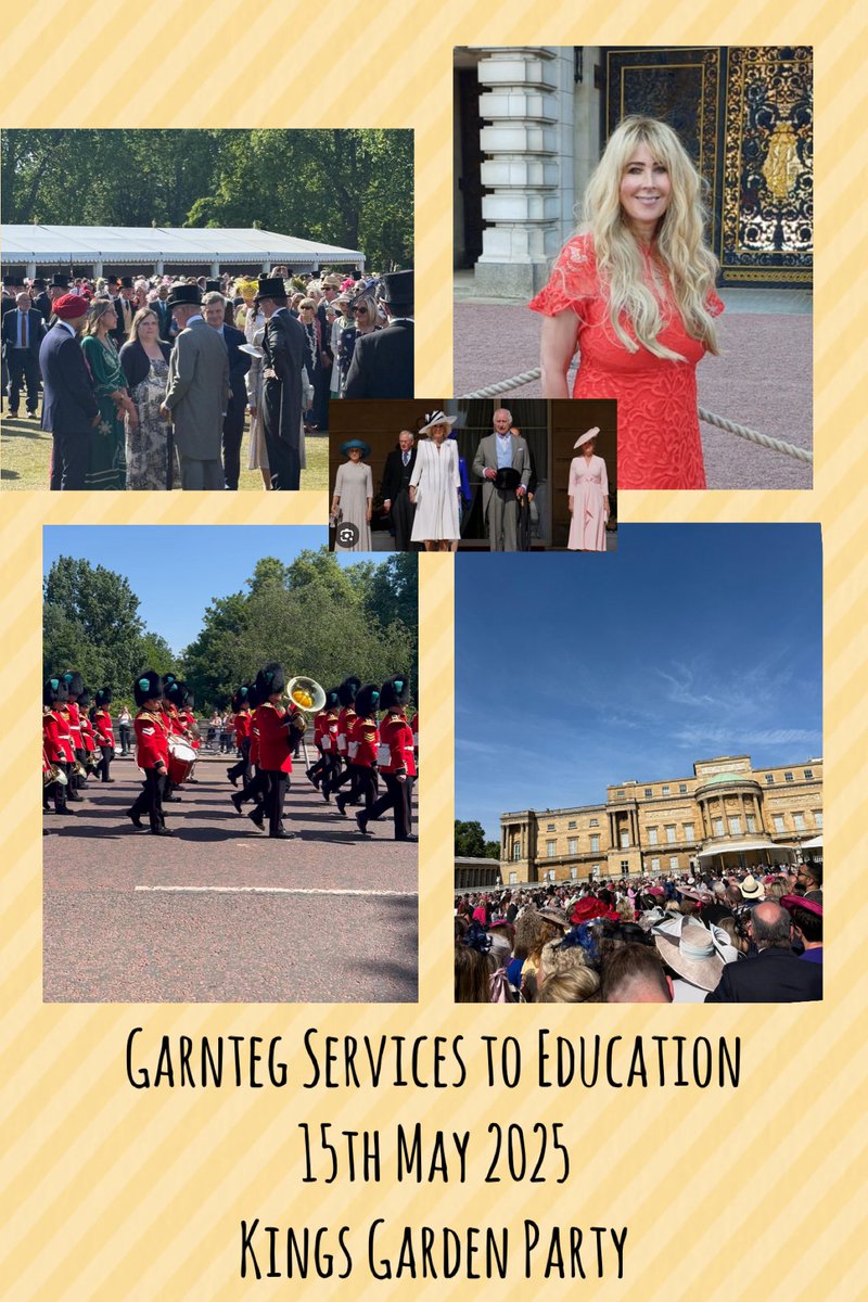 A wonderful experience at Buckingham Palace at the Royal Garden Party 👑👏Congratulations to all our wonderful Garnteg Community 👏@services to Education .