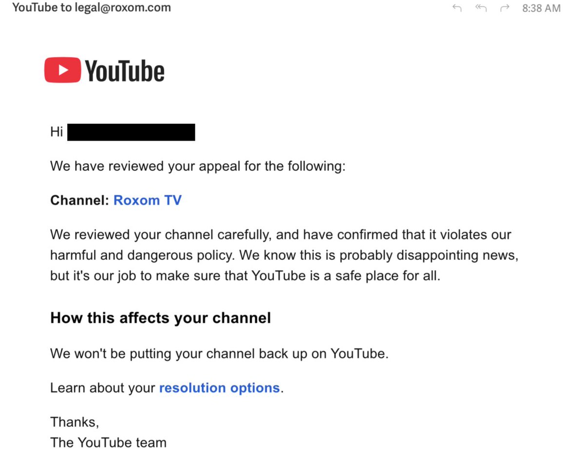 🚨 Update on our Bitcoin content on YouTube 🚨

<a href="/nealmohan/">Neal Mohan</a> — we demand human review of our educational Bitcoin content.
<a href="/YouTube/">YouTube</a> <a href="/YouTubeCreators/">YouTube Creators</a>

No strikes. No warning. Just censorship.

Bitcoiners please help us spread the word so this gets the appeal it deserves.

Until then,