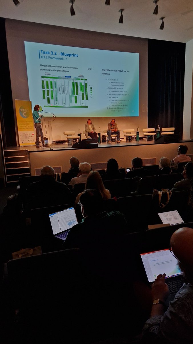 SUNERGY (@sunergy_eu) on Twitter photo 🎙️ Nicola Armaroli (<a href="/CNRsocial_/">CNR Consiglio Nazionale delle Ricerche</a>) opened the Final SUNER-C conference with a broad perspective to #SolarFuels & #Chemicals.
🎙️ Joanna Kargul (<a href="/UniWarszawski/">Uniwersytet Warszawski</a>), Serkan Esiner (<a href="/UniLeiden/">Universiteit Leiden</a>) & Theo Alerte (<a href="/ENGIEgroup/">ENGIE</a>) followed with presentations on the SUNERGY Roadmap and Blueprint. 🎙️ Nicola Armaroli (<a href="/CNRsocial_/">CNR Consiglio Nazionale delle Ricerche</a>) opened the Final SUNER-C conference with a broad perspective to #SolarFuels & #Chemicals.
🎙️ Joanna Kargul (<a href="/UniWarszawski/">Uniwersytet Warszawski</a>), Serkan Esiner (<a href="/UniLeiden/">Universiteit Leiden</a>) & Theo Alerte (<a href="/ENGIEgroup/">ENGIE</a>) followed with presentations on the SUNERGY Roadmap and Blueprint.