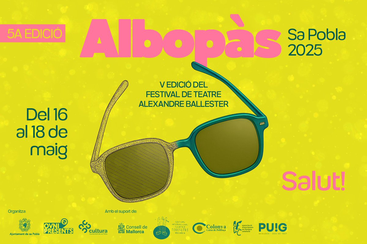 📙 L'Associació coorganitza la cloenda de l'<a href="/albopasfest/">Albopàs - Festival Alexandre Ballester</a>

Serà aquest diumenge a les 20 h al Museu Can Planes de Sa Pobla amb una jam d'escriptura en viu en què participaran Helena Tornero, Joan Cassanyes i Núria Vizcarro.

Més detalls: escriptors.cat/agenda/escript…