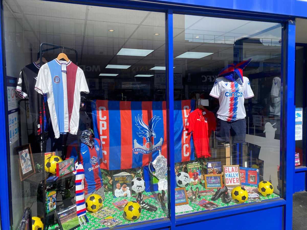 Andrew McSteen (@awmcs) on Twitter photo Thanks to this post below I popped by.
Staff were lovely and pleasantly surprised that fans were aware of their efforts.
Some of the bits are on loan, some for sale - I bought the old school scarf.
Great job from <a href="/LWBromley/">Living Well Bromley</a>.
Support them here: livingwell.life
#cpfc Thanks to this post below I popped by.
Staff were lovely and pleasantly surprised that fans were aware of their efforts.
Some of the bits are on loan, some for sale - I bought the old school scarf.
Great job from <a href="/LWBromley/">Living Well Bromley</a>.
Support them here: livingwell.life
#cpfc