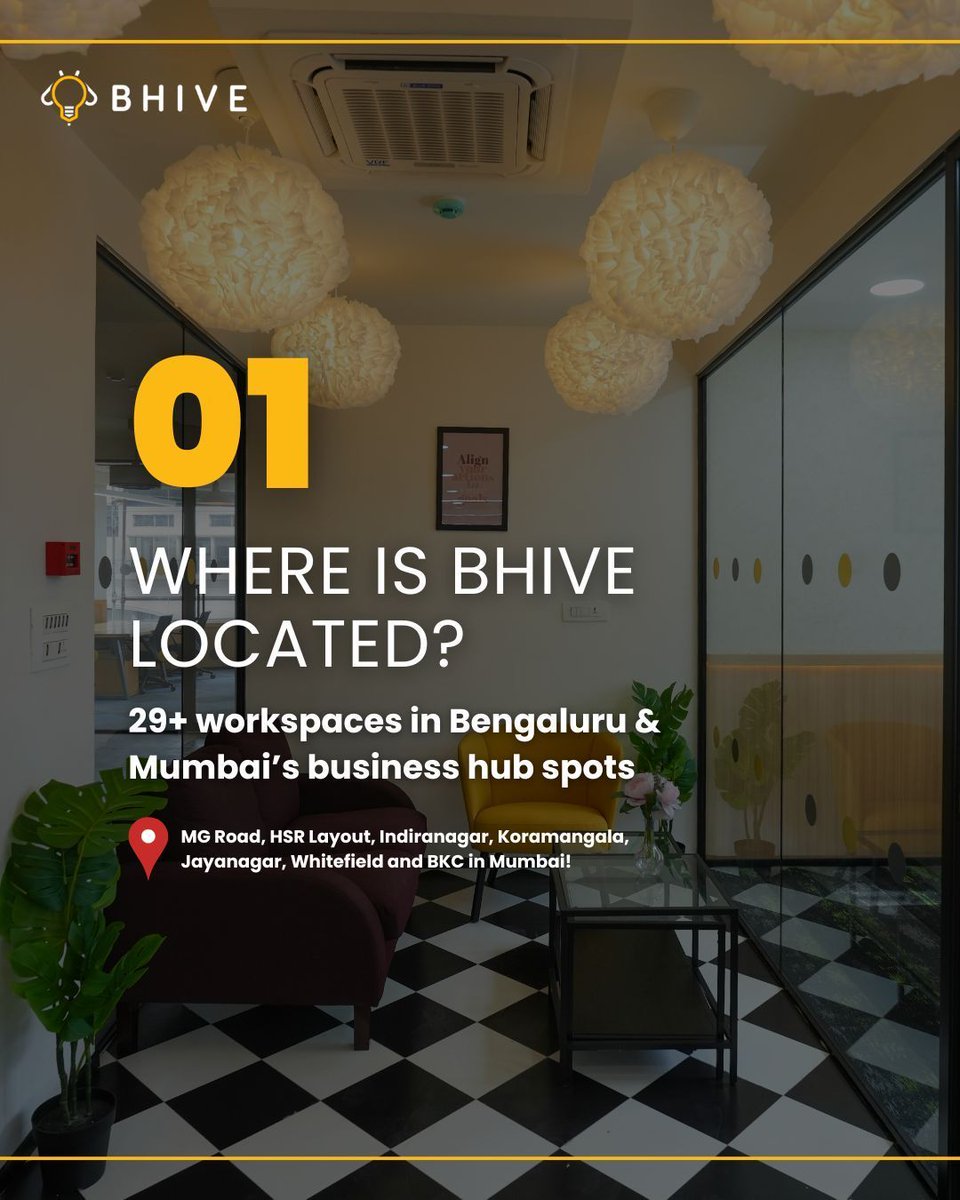 bhiveworkspace's tweet image. Got questions? BHIVE has the answers. 🐝​
We’re answering your most-asked questions

Still curious? Leave your questions below and we’ll tackle them in our next FAQ drop!​

#BHIVEWorkspace #CoworkingSpace #ManagedOffices #OfficeSolutions #Productivity #Focus #Collboration #FAQs