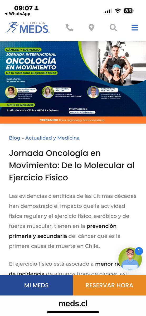 JWIGODSKI's tweet photo. Jornada “Oncología en Movimiento”
La ciencia lo confirma: el ejercicio físico regular ayuda a prevenir el cáncer, hoy la principal causa de muerte en Chile.
Únete y descubre cómo el movimiento puede salvar vidas. https://t.co/uTCGW3g8jR https://t.co/DF2n9gt2oL
