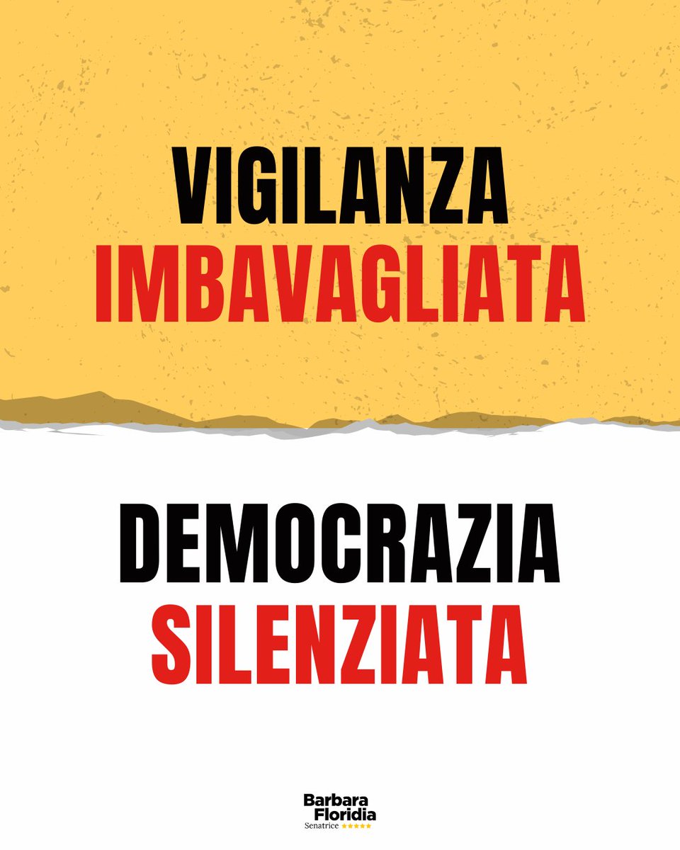 FloridiaBarbara's tweet image. Stanno mettendo il bavaglio alla democrazia.
E lo stanno facendo alla luce del sole.
Oggi, in Senato, abbiamo protestato con forza contro l’oscuramento del referendum e il blocco della Commissione della Vigilanza Rai.
La maggioranza ha paura della verità e prova a zittire…