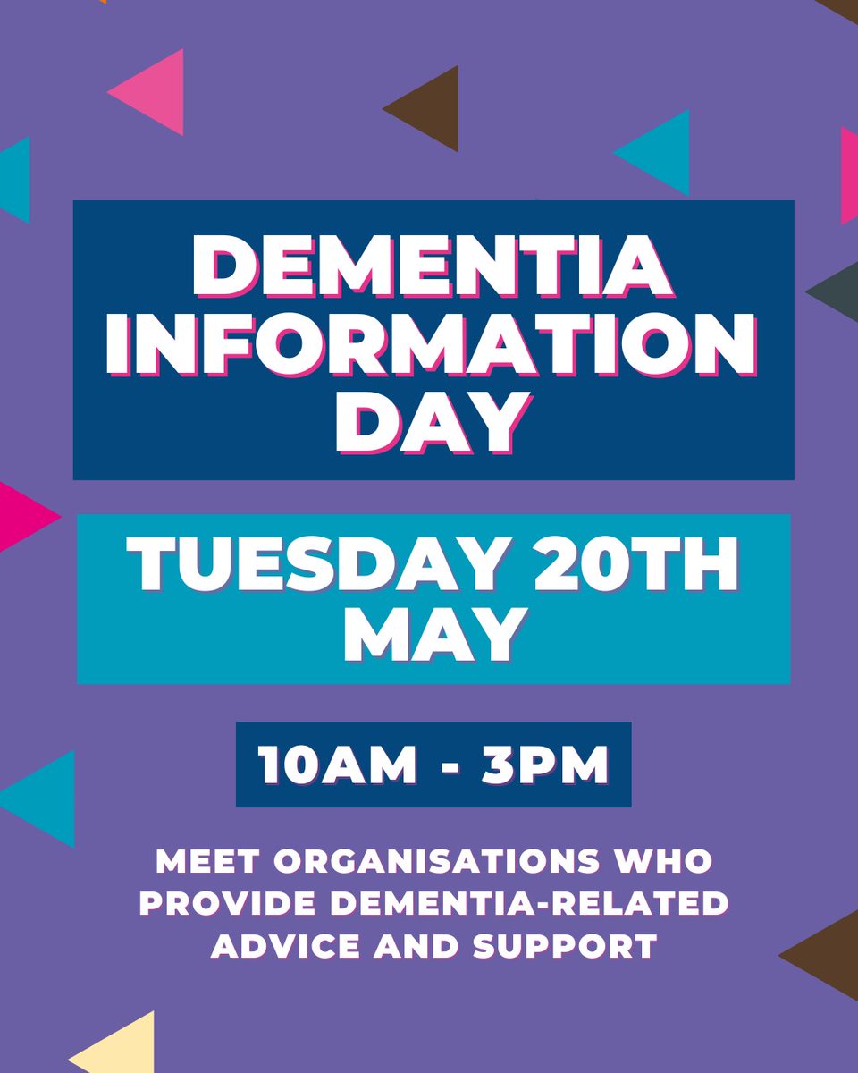 📣 Join us next Tuesday 20th May for an important information event hosted by DementiaHwb Swansea during Dementia Action Week, in collaboration with a fantastic group of partner organisations.

📍 Where: Near Krispy Kreme
📅 When: Tuesday 20th May
🕓 Time: 10am - 3pm