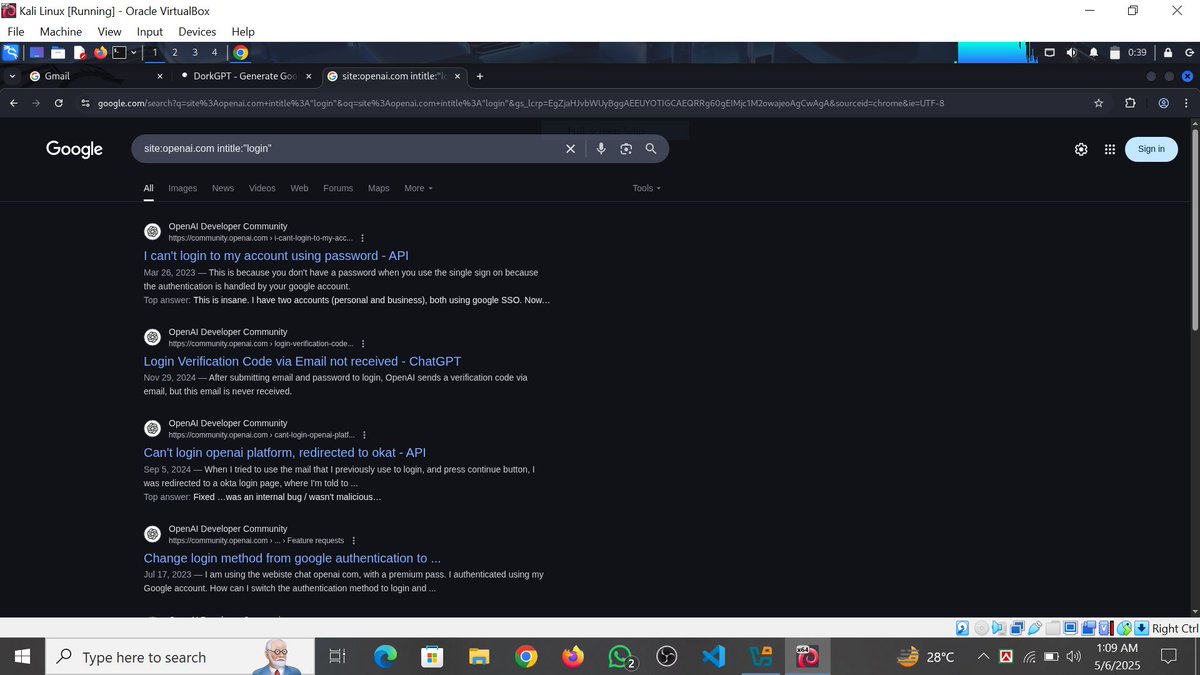 whoami_anisur's tweet image. Task for #Class10   

Name - Anisur Rahman  
Task 10 is complete.  

Topic: Google Dorking with AI 
Tool Used: DorkGPT  

Mentor: Engr. Sakib Haque Zisan  
Founder of Byte Capsule  

#Bytecapsule #Mission2025 #Task10 #EthicalHacking