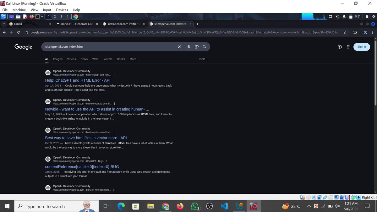 whoami_anisur's tweet image. Task for #Class10   

Name - Anisur Rahman  
Task 10 is complete.  

Topic: Google Dorking with AI 
Tool Used: DorkGPT  

Mentor: Engr. Sakib Haque Zisan  
Founder of Byte Capsule  

#Bytecapsule #Mission2025 #Task10 #EthicalHacking