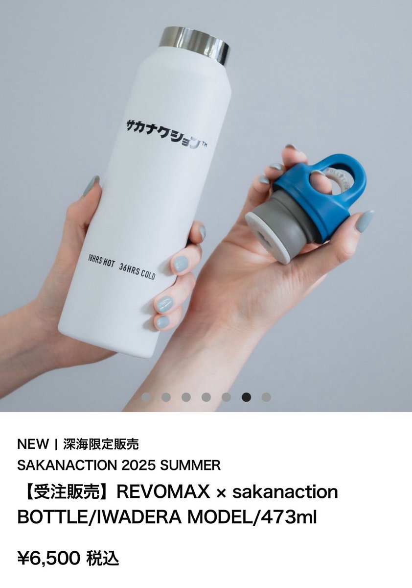 REVOMAX xサカナクション ステンレスボトル 山口一郎モデル