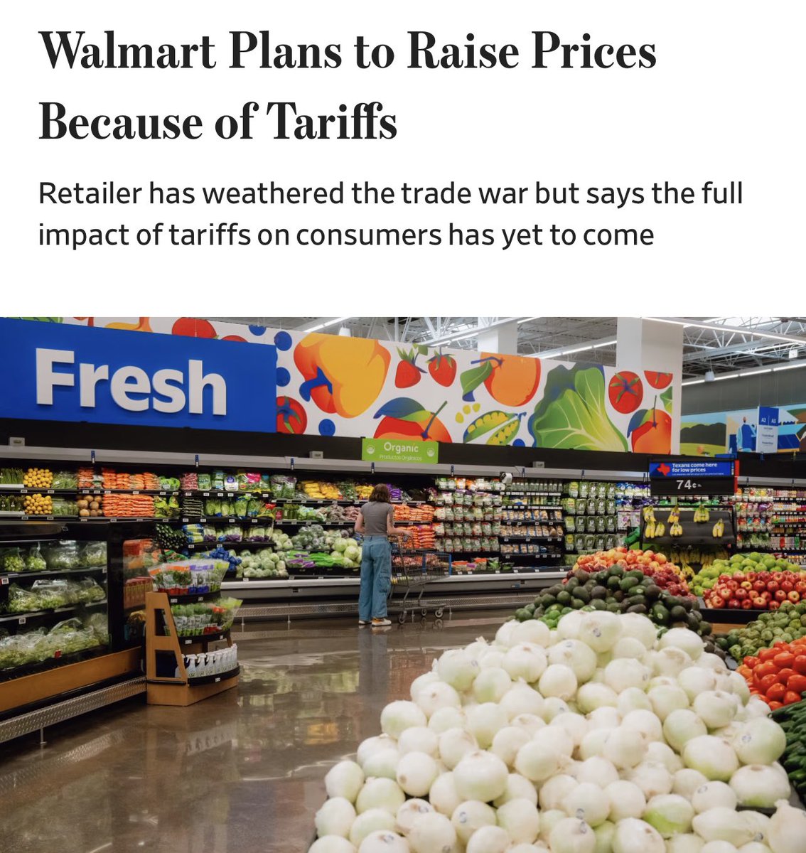Every company on earth is going to take advantage of the tariffs to raise prices. 

Even with the tariffs paused now. 

Consumers are going to pay for a policy that doesn’t even exist. 

It’s hard to put into words just how self defeating April 2025 was. 

Economic historians