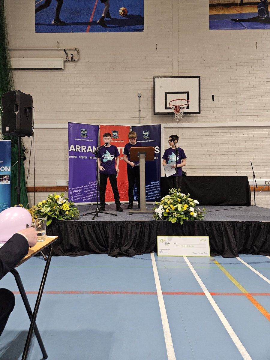 BrannockSS_RMPS's tweet image. #YpiFinal @StAndrewHospice reached our final with a team that represented them so well. They were fully invested and shared what the charity does so well! @ypi_scotland @brannock_high