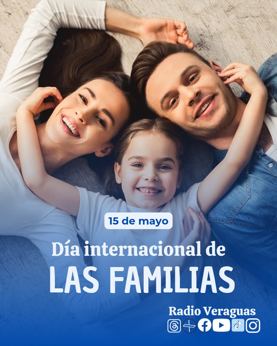 Hoy, 15 de mayo, celebramos el Día Internacional de las Familias.

La familia es un regalo de Dios, el primer lugar donde aprendemos a amar, a perdonar y a crecer en fe.

“La familia que reza unida, permanece unida.”

¡Feliz Día de las Familias!