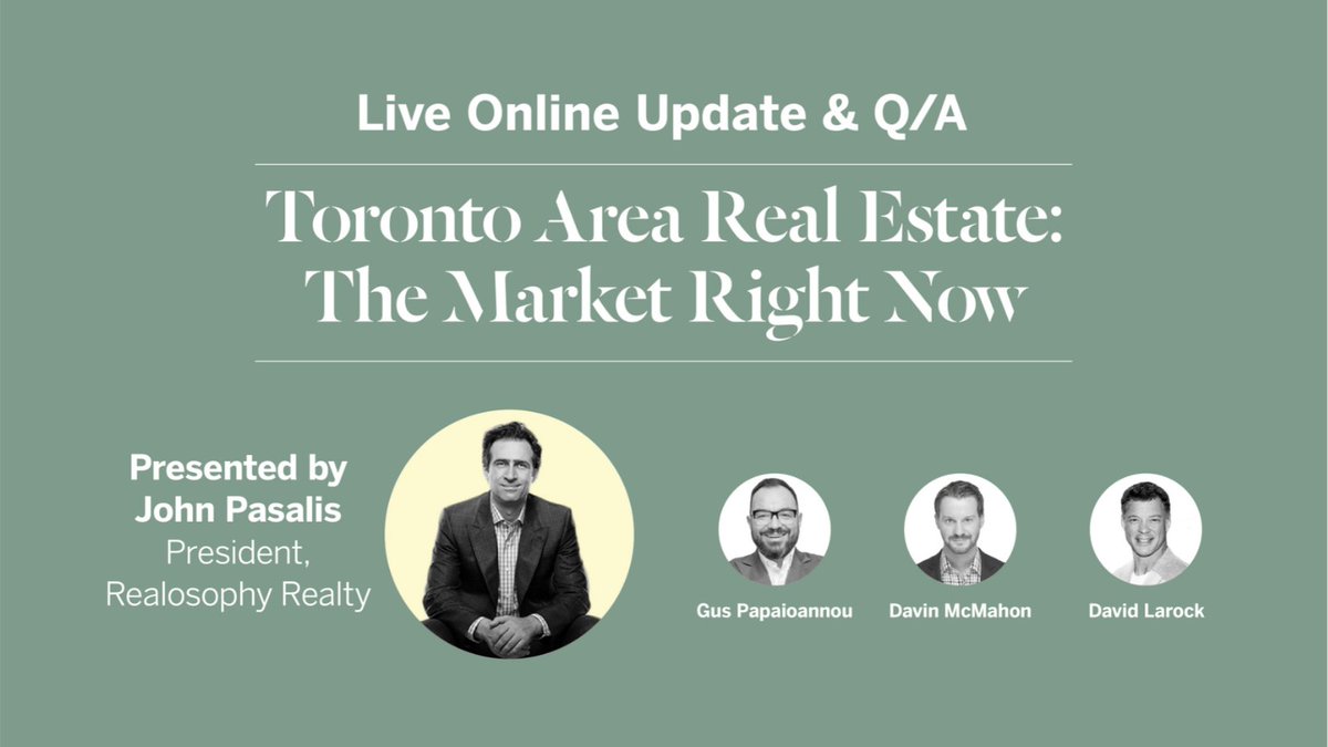 Please join us live today at noon for an update on the Toronto area real estate market.
#Davethemortgagebroker
#Mortgagerates
#Mortgageadvice
#Mortgagerateforecast

shorturl.at/mIapE