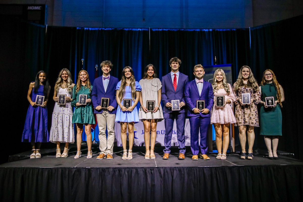 We honored the top academic achievers of each secondary grade on Tuesday evening at our Academic Awards Banquet. We also honored the Class of 2025 Top Ten students with the highest cumulative averages over their academic careers at Jackson Christian.

Congratulations, students!