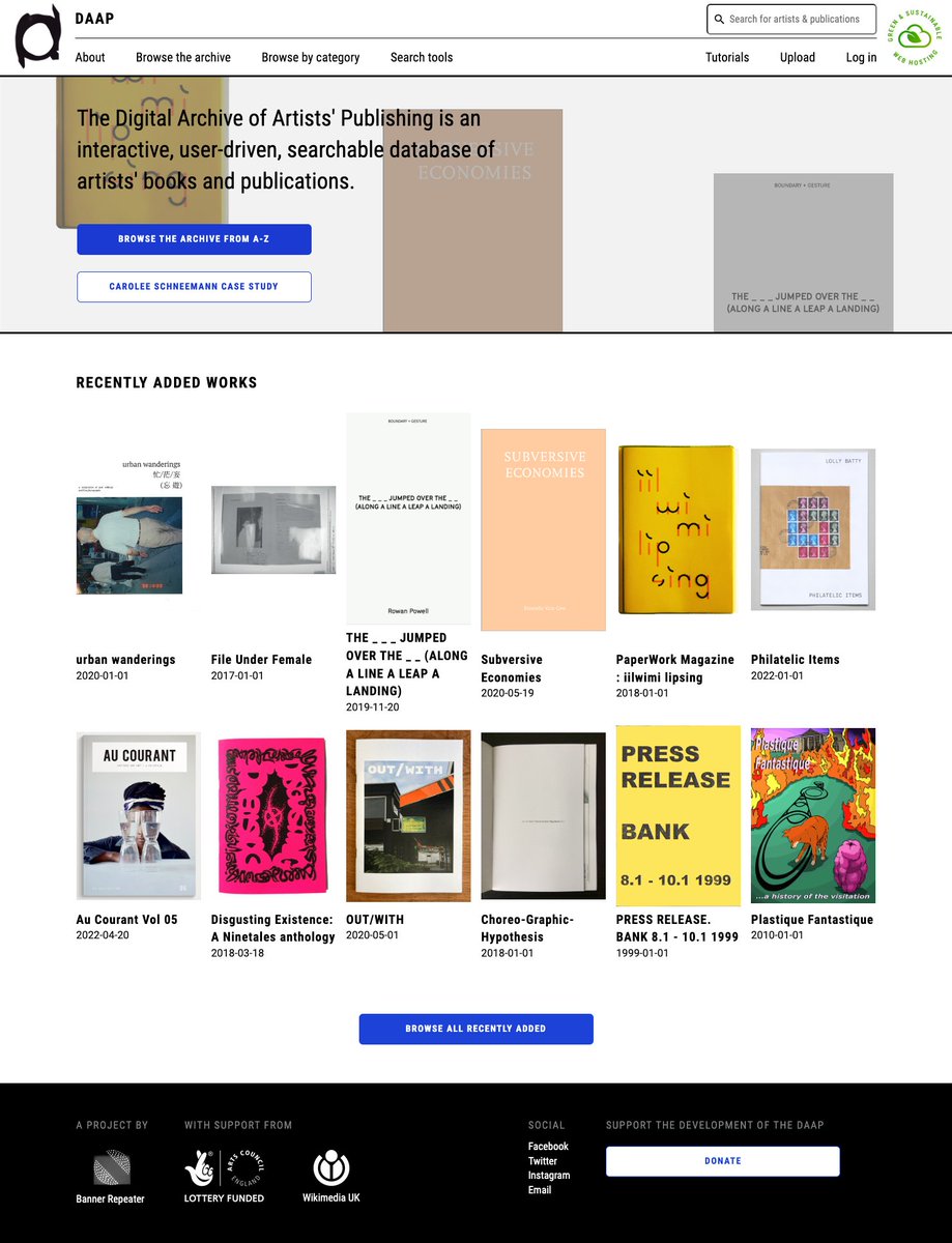 Talk: Ami Clarke and Lozana Rossenova on the DAAP, for the opening of Art &amp; The Book at the Warburg Institute on 22nd May, 5-6.30pm - mailchi.mp/bannerrepeater…