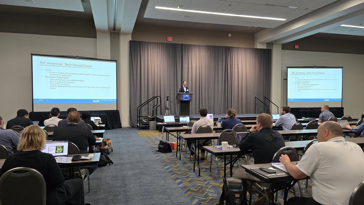 ROS-Industrial (@rosindustrial) on Twitter photo We are live at #RICA2025 here at <a href="/AutomateShow/">Automate Show</a>! Even if you aren't here you can check out talks via Zoom, details at rosindustrial.org/events/2025/5/… We are live at #RICA2025 here at <a href="/AutomateShow/">Automate Show</a>! Even if you aren't here you can check out talks via Zoom, details at rosindustrial.org/events/2025/5/…