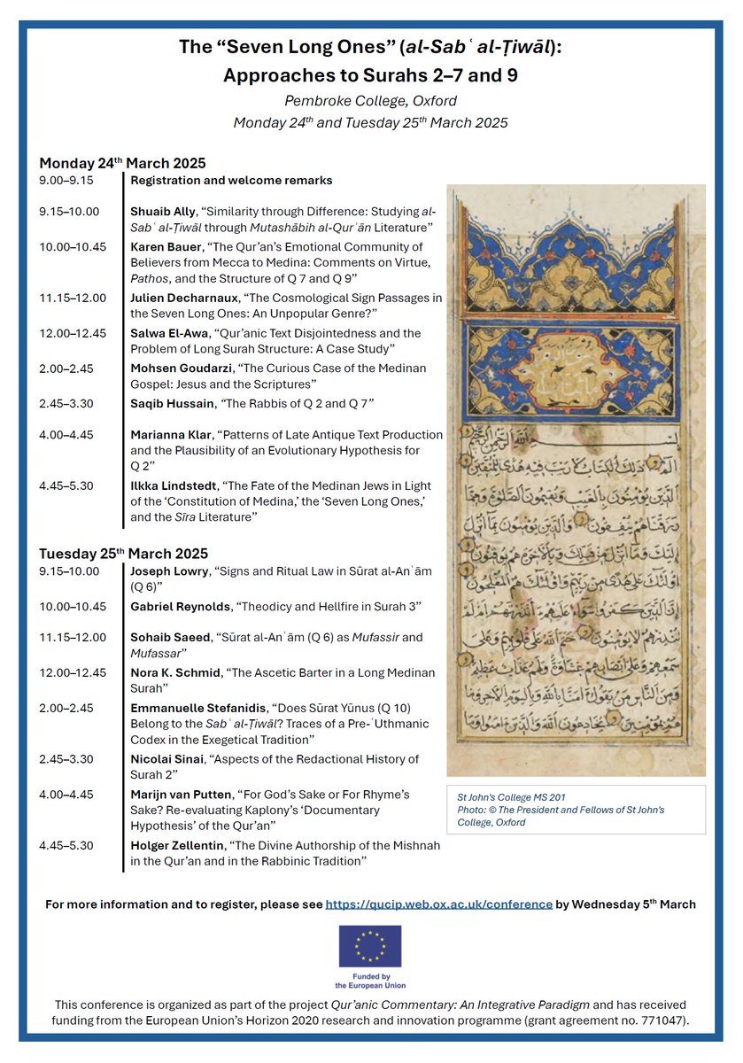 Videos from this recent Oxford conference are now available online (youtube.com/@qucip).

My presentation examines whether (and when) the Qur'an really attributes a distinct scripture to Jesus.
