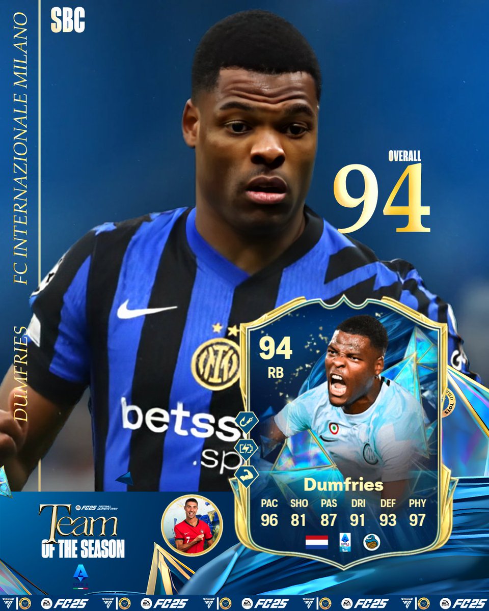 🔜 SBC Série A TOTS a caminho! 🔷
Dois craques do Inter vão aterrar no FUT! 💥⚽️

🔥 Lautaro (95) e 💪 Dumfries (94)

👀 Fica atento… em breve no SBC! ⏳

Obrigatório ou vais deixar passar?
Diz-nos nos comentários! 💬👇

#fc25 #ultimateteam #streamer #johnnybgoode92 #fy #fyp