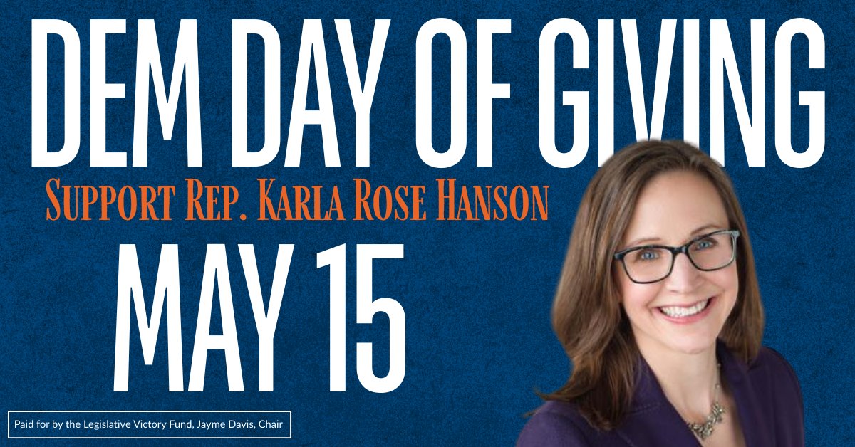 karlarosehanson's tweet image. It&apos;s ND Dem-NPL Day of Giving – which helps elect more Dems to the ND Legislature! We are a small but mighty caucus – fighting for school meals, affordable housing &amp;amp; public schools but we need more of us! Will you chip in $25 to help us flip seats in 2026?
secure.actblue.com/donate/demdayo…