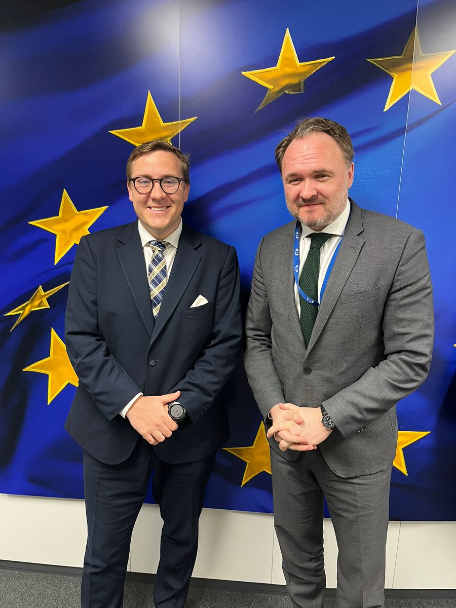 CCS Europe (@ccs_europe) on Twitter photo Today marked a key step forward as our Director, <a href="/BergurLokke/">Bergur Løkke Rasmussen</a> , had the pleasure of meeting with European Commissioner for Energy and Housing, <a href="/DanJoergensen/">Dan Jørgensen</a> .
Their discussion focused on the growing importance of carbon capture storage technologies in decarbonising sectors Today marked a key step forward as our Director, <a href="/BergurLokke/">Bergur Løkke Rasmussen</a> , had the pleasure of meeting with European Commissioner for Energy and Housing, <a href="/DanJoergensen/">Dan Jørgensen</a> .
Their discussion focused on the growing importance of carbon capture storage technologies in decarbonising sectors