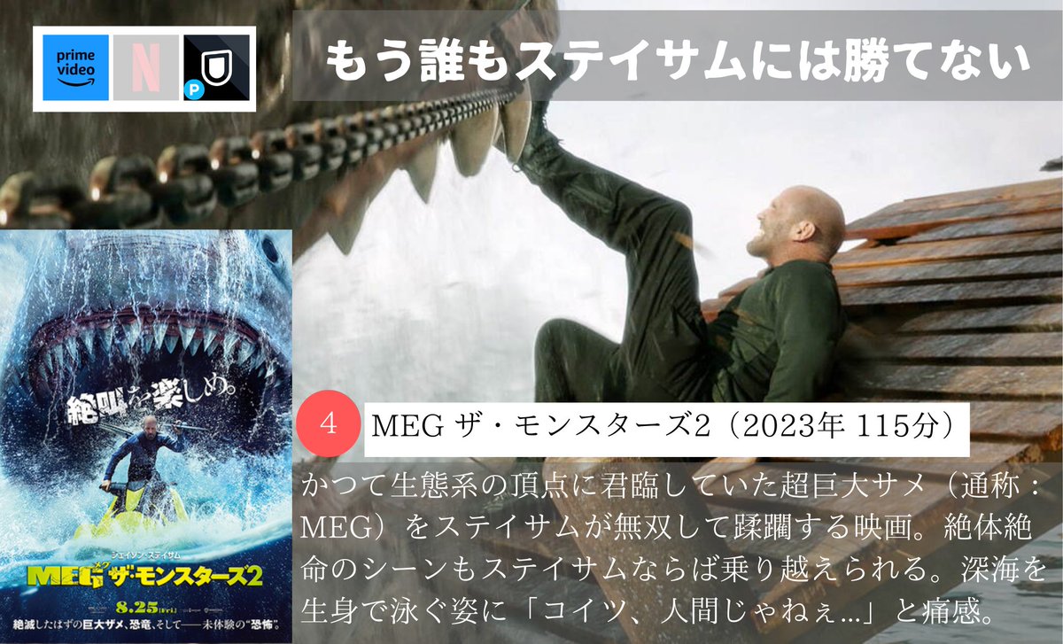 【主人公が強すぎるので、安心して観ていられる映画】4選