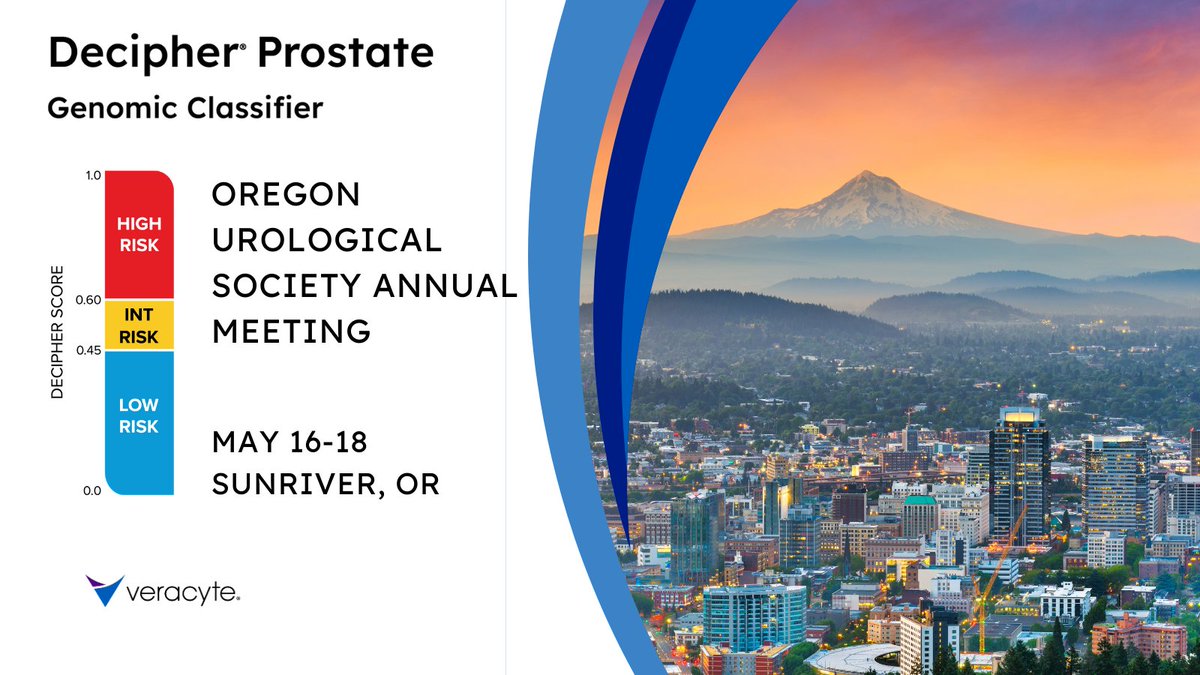 Decipher by Veracyte (@decipher_vcyt) on Twitter photo Join us at the Oregon Urological Society, in Sunriver, OR, from May 16-18. Stop by the #Decipher by <a href="/Veracyte/">Veracyte, Inc.</a> booth to discuss how we are informing #ProstateCancer patient care. #UrologicCancer #PrecisionMedicine Join us at the Oregon Urological Society, in Sunriver, OR, from May 16-18. Stop by the #Decipher by <a href="/Veracyte/">Veracyte, Inc.</a> booth to discuss how we are informing #ProstateCancer patient care. #UrologicCancer #PrecisionMedicine