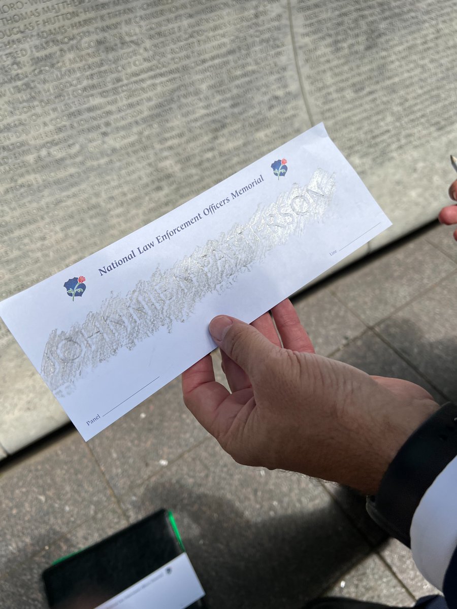 In D.C., City leaders visited the National Law Enforcement Officers Memorial to honor Winter Haven’s fallen officers. Two names are inscribed; the third will soon join them. Forever remembered. #WHPolice #NeverForgotten