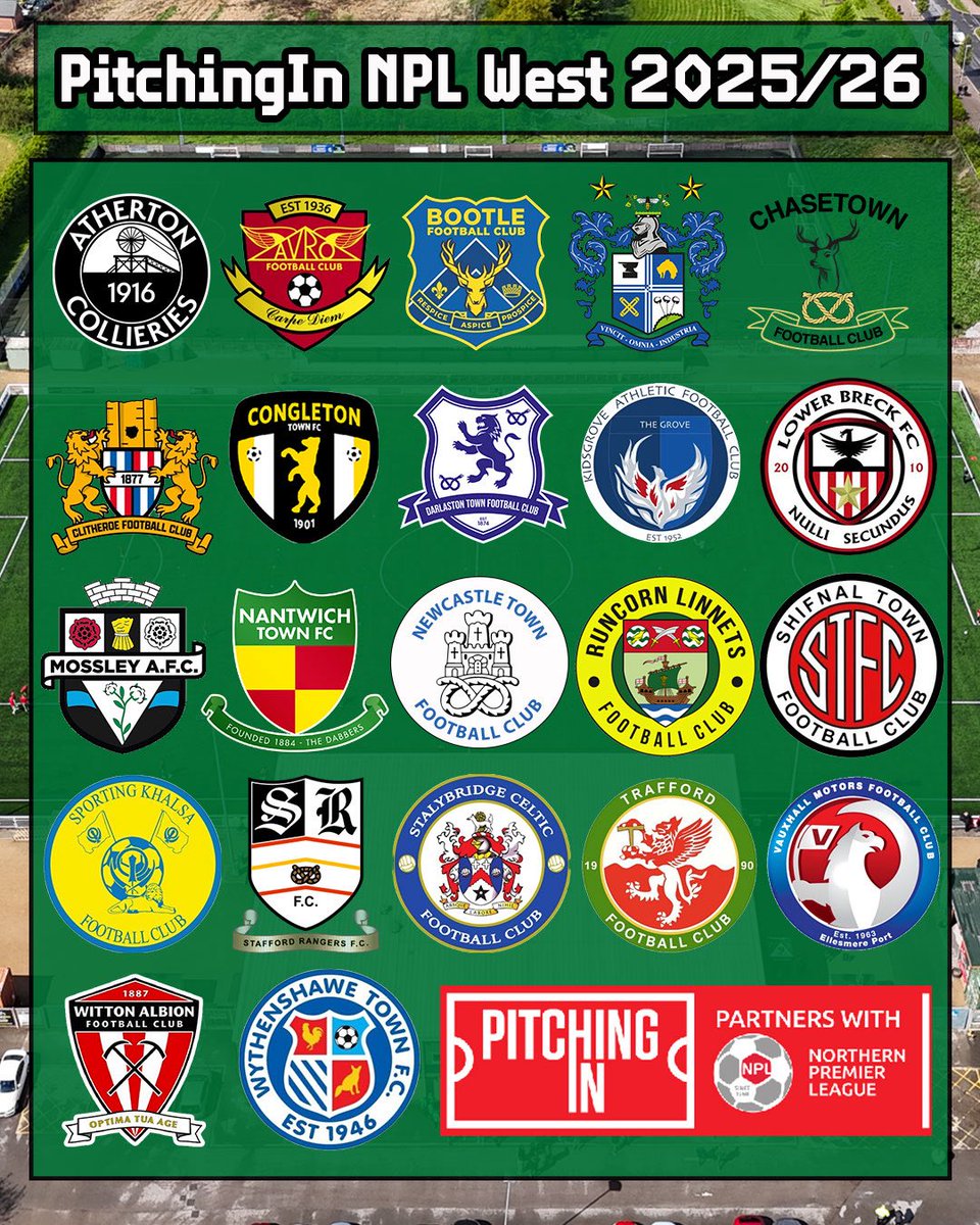 🚨 | 𝗡𝗣𝗟 𝗪𝗘𝗦𝗧 𝟮𝟬𝟮𝟱/𝟮𝟲

The 22 teams for next season have been confirmed:

- Bury, Lower Breck and Shifnal come up
- Sporting Khalsa and Darlaston move sideways
- Wythenshawe Town get reprieve from relegation due to Farsley being demoted to Step 5

#UpTheDabbers💚