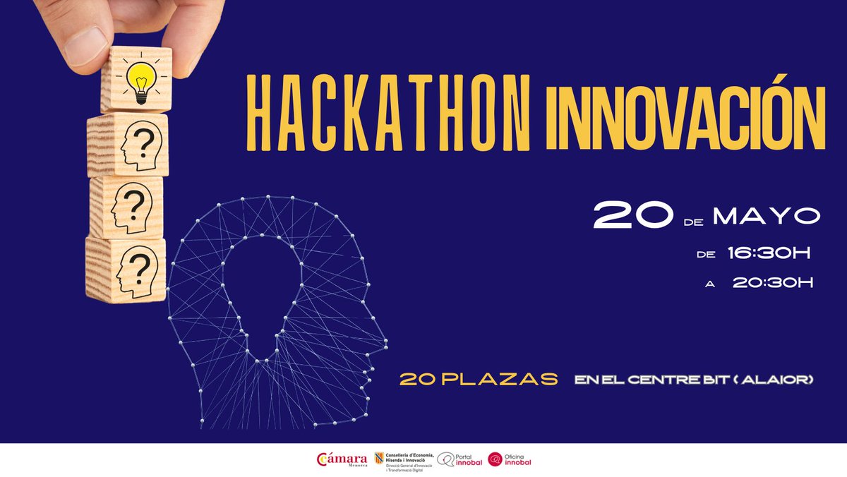 centre_bit's tweet photo. 🚀 El 20 de maig, participa al #Hackathon d’Innovació al #CentreBitMenorca!
Amb #WeTangible innova amb eines com el Lean Canvas 💡
Per a pimes, autònoms i professionals de #Menorca.
https://t.co/2lnqbvn4Sy
#Innovació #HackathonMenorca
Organitza: @CamaraMenorca @innobal_caib https://t.co/RUDoEWB92x