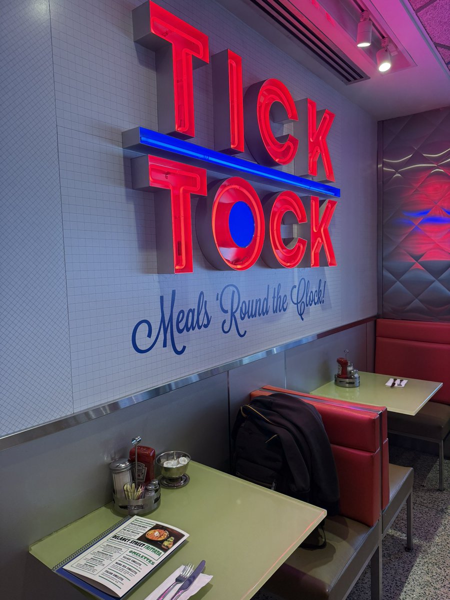 Before we had a NYC office I used to take breakfast meetings at the Tick Tock diner near Penn Station.  I’d give the waiter a good tip up and he’d set up a different fresh table for each of my back to back meetings.