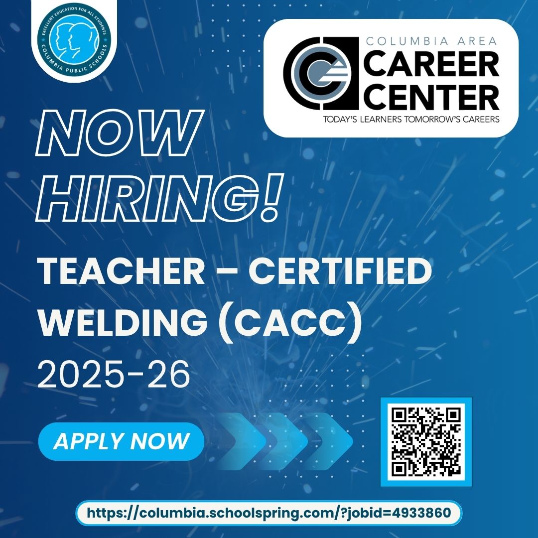 CACC is hiring NOW! Are you interested in teaching high school students Certified Welding? Scan the QR code or use this link to apply! #caccbest #cpsbest